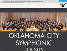 Tablet Screenshot of okcband.org